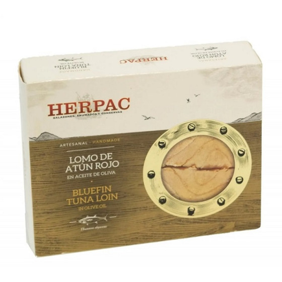 LOMO DE ATÚN ROJO EN ACEITE DE OLIVA LATA 245g HERPAC BARBATE