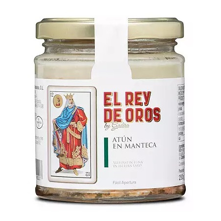 TARRO DE ATÚN EN MANTECA EL REY DE OROS 250 gr 