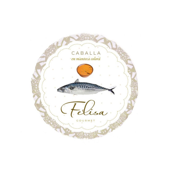 CABALLA EN MANTECA COLORÁ LATA 265gr FELISA GOURMET BARBATE