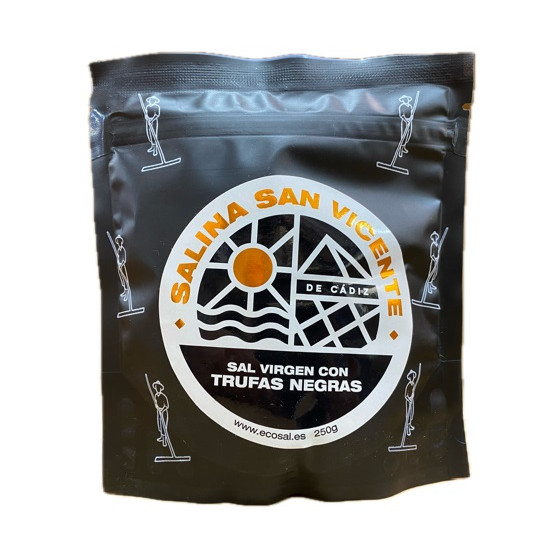 SAL VIRGEN CON TRUFAS NEGRAS 250gr SALINAS SAN VICENTE SAN FERNANDO