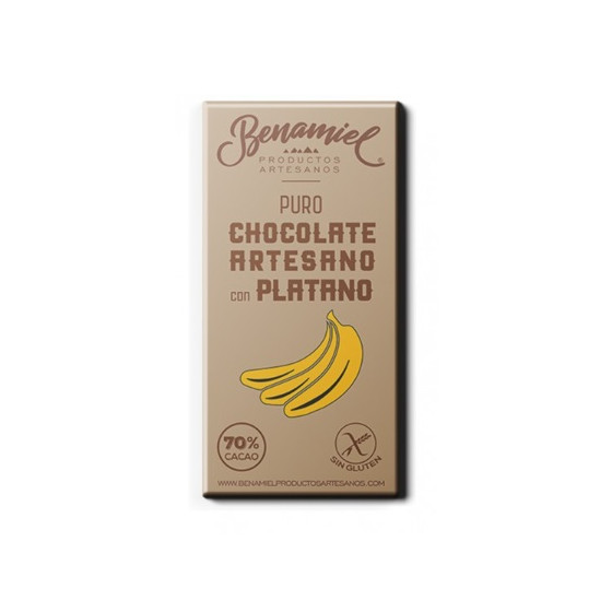 CHOCOLATE ARTESANO CON PLÁTANO 115g BENAMIEL SIERRA DE GRAZALEMA
