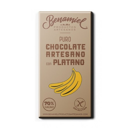 CHOCOLATE ARTESANO CON PLÁTANO 115g BENAMIEL SIERRA DE GRAZALEMA