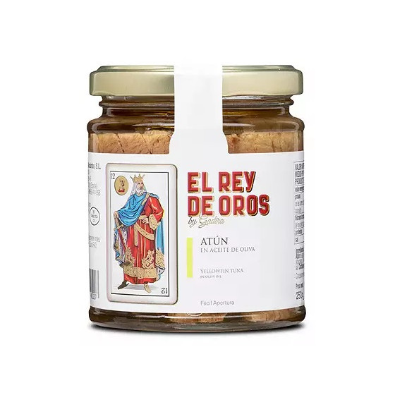 TARRO DE ATÚN EN ACEITE DE OLIVA 250 gr EL REY DE OROS BARBATE