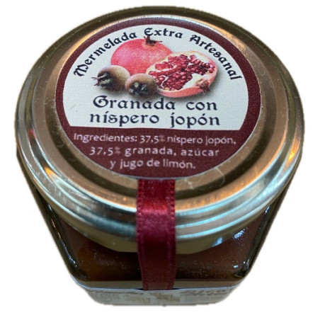 MERMELADA DE GRANADA CON NÍSPERO JOPÓN GRAZALEMEÑOS 120G RECETA ARTESANA DE GRAZALEMA