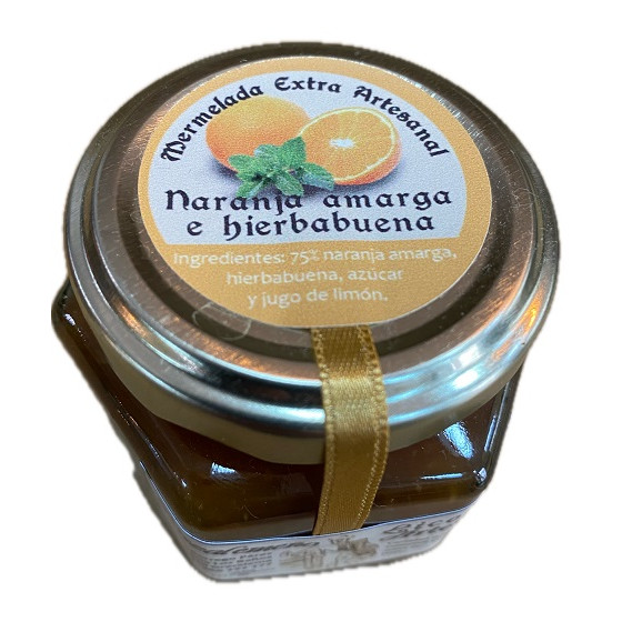 MERMELADA ARTESANA DE NARANJA AMARGA CON HIERBABUENA 120G – SABOR ÚNICO DESDE LA SIERRA DE CÁDIZ
