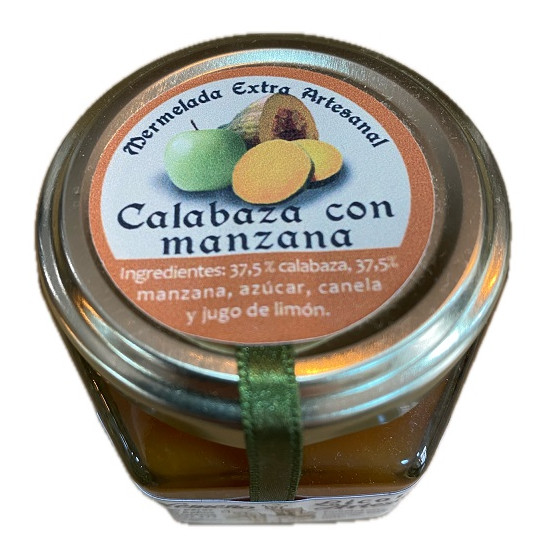 MERMELADA ARTESANA DE CALABAZA Y MANZANA 120G – ELABORACIÓN TRADICIONAL DE GRAZALEMA