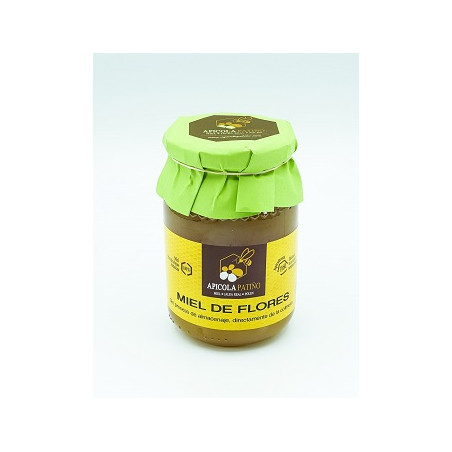 MIEL DE FLORES SIN PROCESAR 500g APICOLA PATIÑO