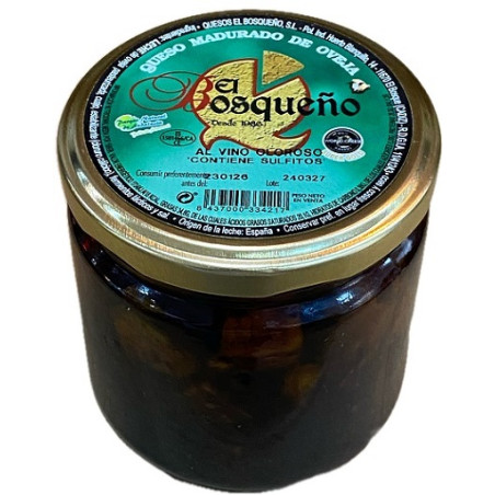 TAQUITOS DE QUESO DE OVEJA EN VINO OLOROSO 250G EL BOSQUEÑO EL BOSQUE CÁDIZ