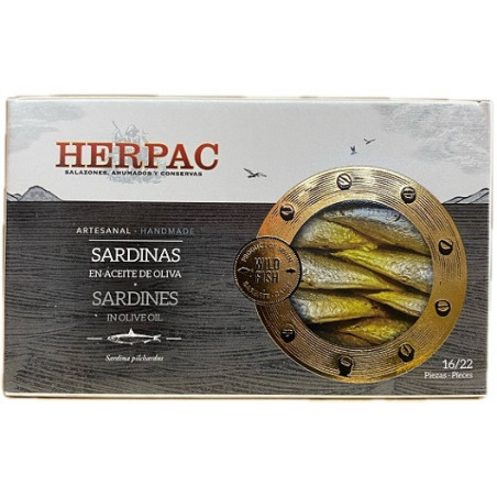 SARDINILLAS EN ACEITE DE OLIVA LATA 115g HERPAC BARBATE