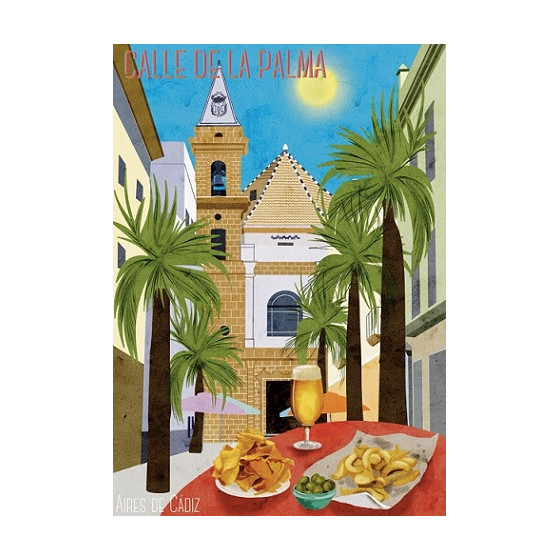 IMÁN SOUVENIR CALLE VIRGEN DE LA PALMA 105X75CM – FLEXIBLE