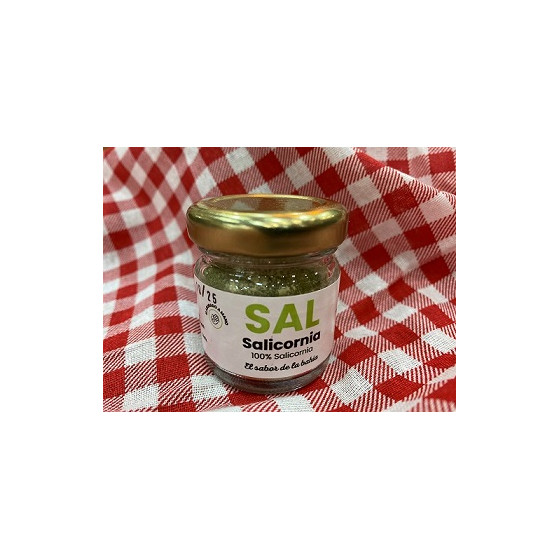 SAL DE SALICORNIA LA SALÁ GOURMET TARRO 15G – SABOR MARINO DE CÁDIZ