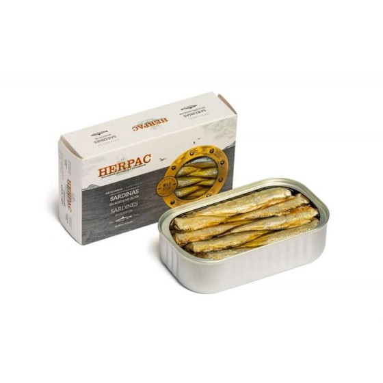 SARDINILLAS EN ACEITE DE OLIVA LATA 115g HERPAC BARBATE