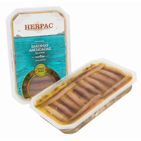 SARDINAS ANCHOADAS EN ACEITE 300g HERPAC BARBATE
