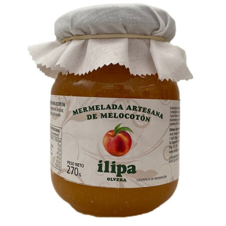 MERMELADA ARTESANA DE MELOCOTÓN ILIPA OLVERA