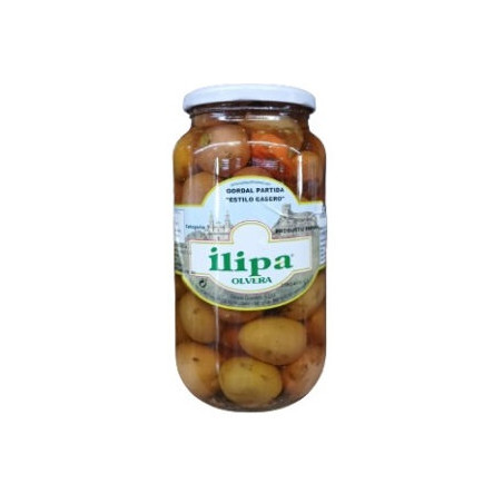 ACEITUNAS GORDAL ALIÑADA PARTIDA 600 gr ILIPA OLVERA