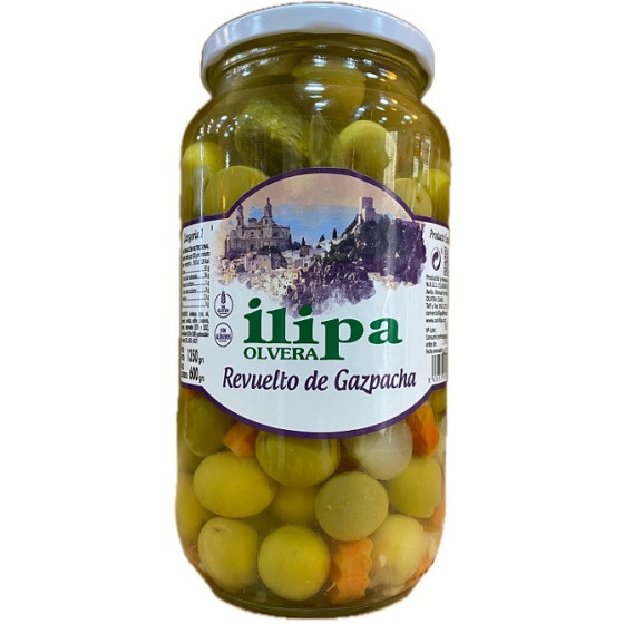 ACEITUNAS REVUELTO DE GAZPACHA ILIPA OLVERA TIERRA DE CÁDIZ