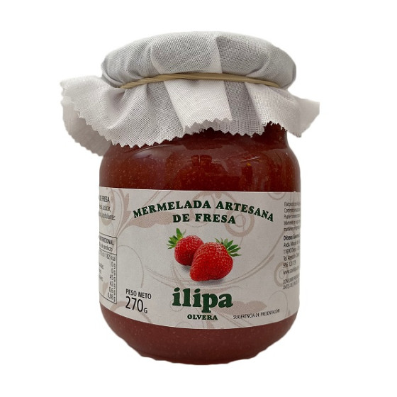 MERMELADA ARTESANA DE FRESA ILIPA OLVERA