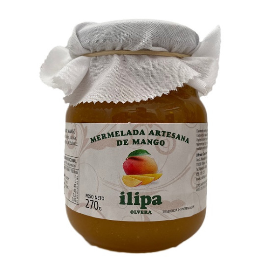 MERMELADA ARTESANA DE MANGO ILIPA OLVERA