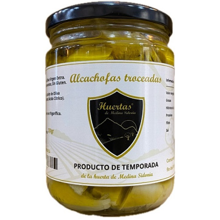ALCACHOFAS TROCEADAS 420 gr HUERTAS DE MEDINA SIDONIA
