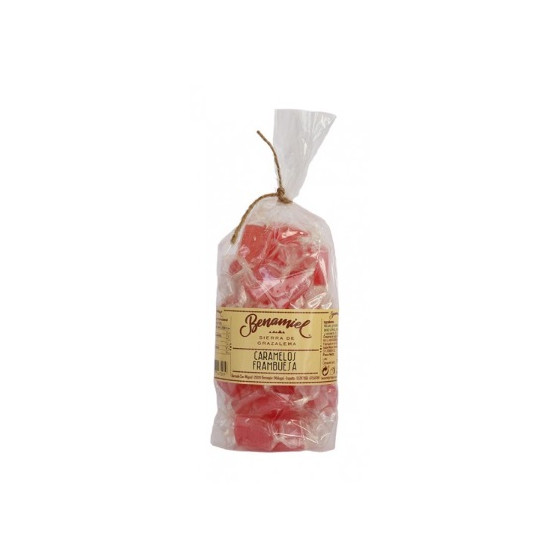 CARAMELOS DE FRAMBUESA BOLSA 130g BENAMIEL SIERRA DE GRAZALEMA