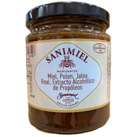 SANIMIEL 290G MIEL POLEN JALEA REAL Y PROPÓLEOS BENAMIEL – AIRES DE CÁDIZ