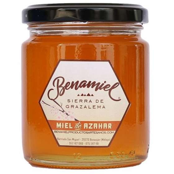 TARRO MIEL DE AZAHAR 480g BENAMIEL SIERRA DE GRAZALEMA