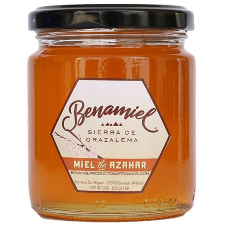 TARRO MIEL DE AZAHAR 480g BENAMIEL SIERRA DE GRAZALEMA