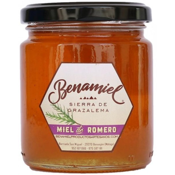 TARRO MIEL DE ROMERO 480g BENAMIEL SIERRA DE GRAZALEMA