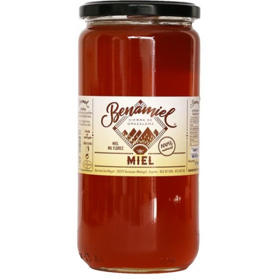 TARRO MIEL MIL FLORES 960g BENAMIEL SIERRA DE GRAZALEMA
