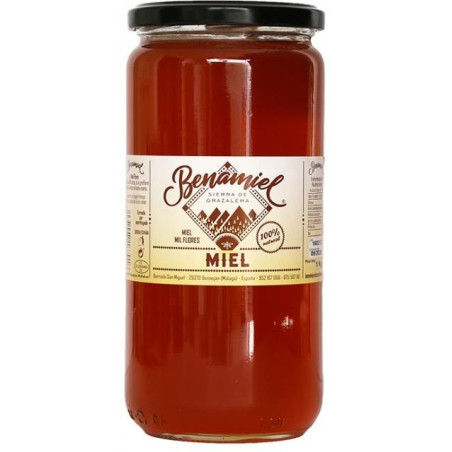 TARRO MIEL MIL FLORES 960g BENAMIEL SIERRA DE GRAZALEMA