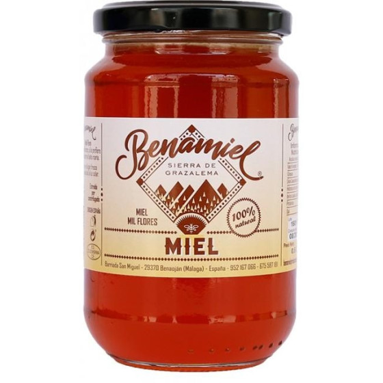 TARRO MIEL MIL FLORES 480g BENAMIEL SIERRA DE GRAZALEMA