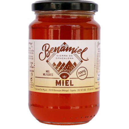 TARRO MIEL MIL FLORES 480g BENAMIEL SIERRA DE GRAZALEMA