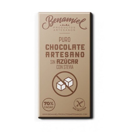 CHOCOLATE ARTESANO CON STEVIA 115g BENAMIEL SIERRA DE GRAZALEMA