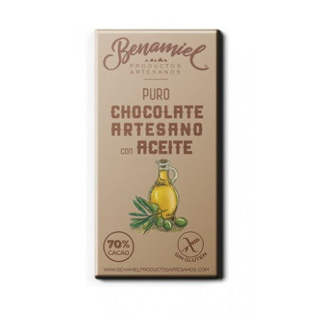 CHOCOLATE ARTESANO CON ACEITE 115g BENAMIEL SIERRA DE GRAZALEMA