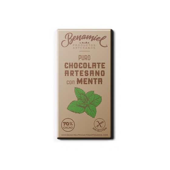 CHOCOLATE ARTESANO CON MENTA 115g BENAMIEL SIERRA DE GRAZALEMA