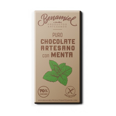 CHOCOLATE ARTESANO CON MENTA 115g BENAMIEL SIERRA DE GRAZALEMA