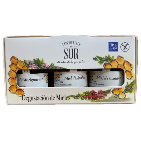 ESTUCHE DEGUSTACIÓN 3 MIELES DE 50 g EXPERIENCIAS DEL SUR