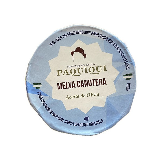 LATA MELVA CANUTERA 580g CONSERVAS DEL ABUELO PAQUIQUI 