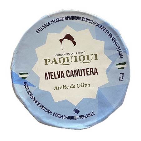 LATA MELVA CANUTERA 580g CONSERVAS DEL ABUELO PAQUIQUI 