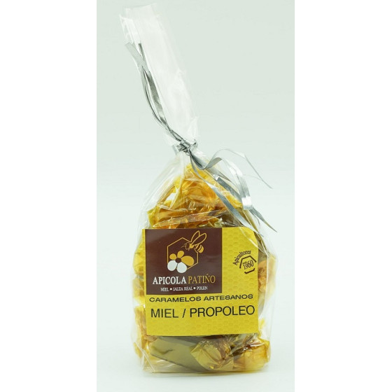 CARAMELOS ARTESANOS MIEL Y PROPOLEO 100 grs APICOLA PATIÑO CONIL CÁDIZ