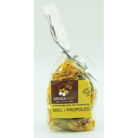 CARAMELOS ARTESANOS MIEL Y PROPOLEO 100 grs APICOLA PATIÑO CONIL CÁDIZ