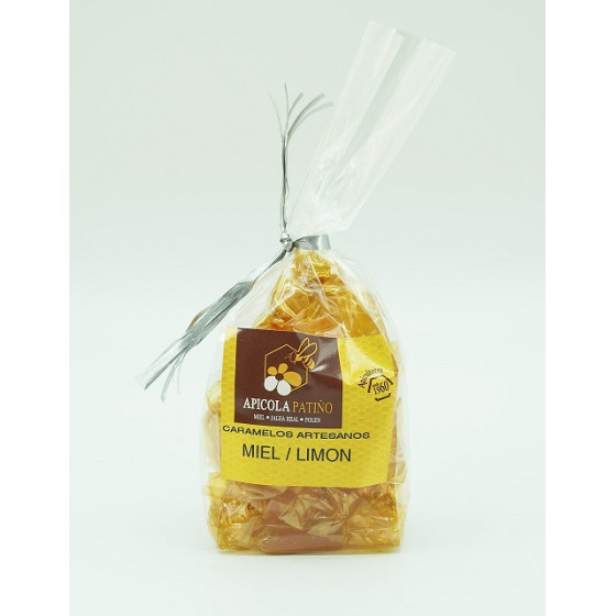 CARAMELOS ARTESANOS MIEL Y LIMÓN 100gr APICOLA PATIÑO CONIL CÁDIZ