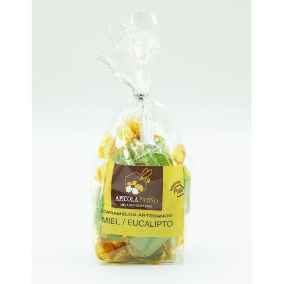 CARAMELOS ARTESANOS MIEL Y EUCALIPTO 100gr APICOLA PATIÑO CONIL CÁDIZ