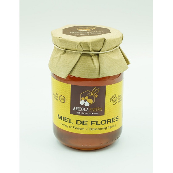 MIEL DE FLORES 500g APICOLA PATIÑO