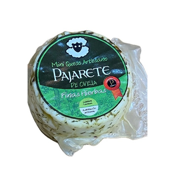 MINI QUESO OVEJA A LAS FINAS HIERBAS  90 gr Aprox QUESOS PAJARETE VILLAMARTÍN CÁDIZ
