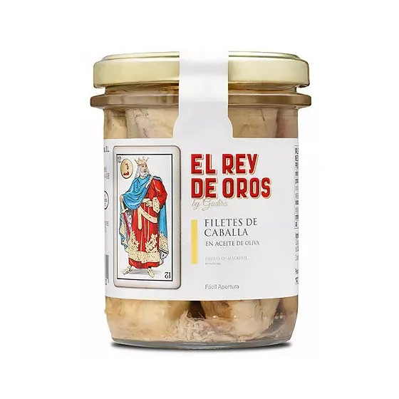 TARRO DE FILETES DE CABALLA 190 gr EL REY DE OROS BARBATE