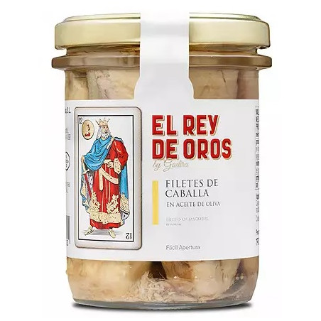 TARRO DE FILETES DE CABALLA 190 gr EL REY DE OROS BARBATE