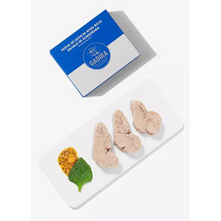 HUEVAS DE LECHE DE ATÚN ROJO SALVAJE DE ALMADRABA EN ACEITE DE OLIVA LATA 237g GADIRA BARBATE