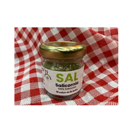 SAL DE SALICORNIA LA SALÁ GOURMET TARRO 15G – SABOR MARINO DE CÁDIZ
