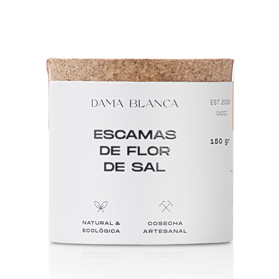 ESCAMAS DE FLOR DE SAL 150GR DAMA BLANCA